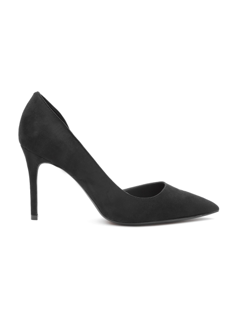 

MANGO Women Black Solid Pumps