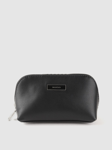 

MANGO Women Black Solid Cosmetic Pouch