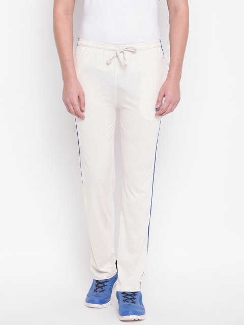

Duke Stardust Men Off-White Solid Straight Fit Track Pants, Cream