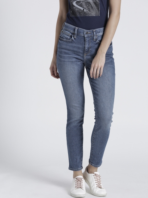 

GAP Women's Mid Rise True Skinny Jeans in 360 Stretch, Blue