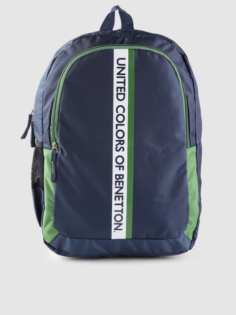 

United Colors of Benetton Unisex Navy Blue Printed Backpack
