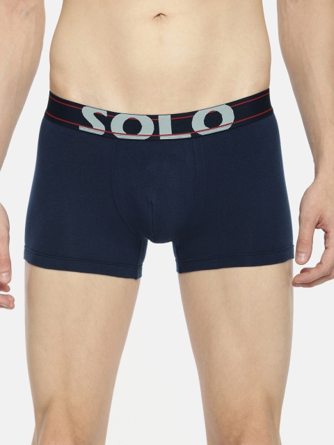 

SOLO Men Navy Blue Solid Trunk