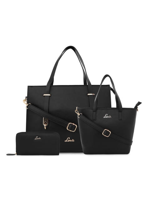 

Lavie Black Solid Handheld Bag