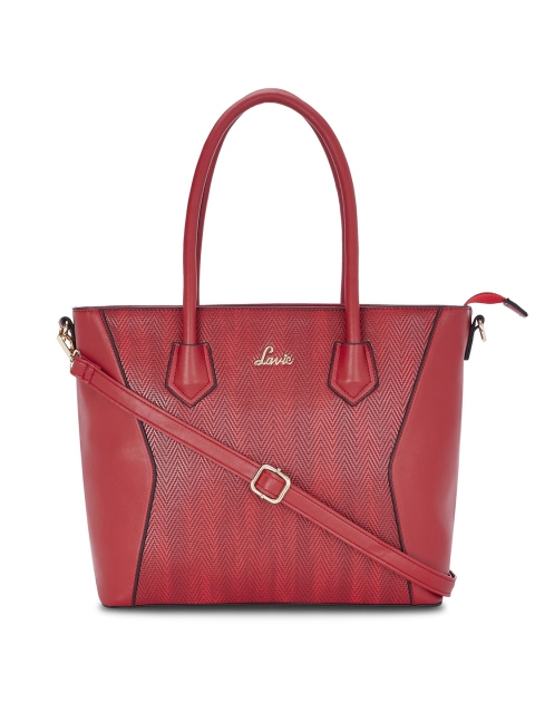 

Lavie Red Textured Shoulder Bag