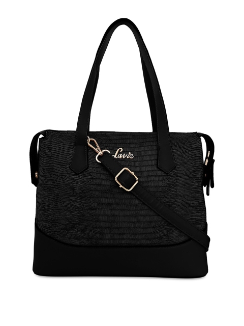

Lavie Women Black Solid Shoulder Bag