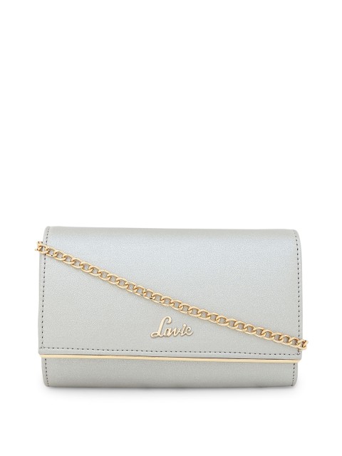 

Lavie Silver-Toned Textured Clutch