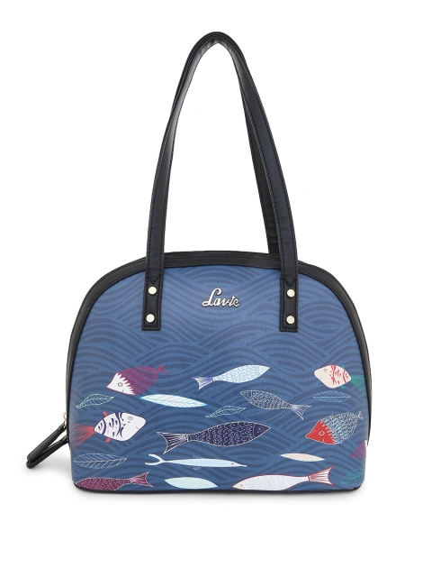 

Lavie Women Black & Blue Printed Shoulder Bag