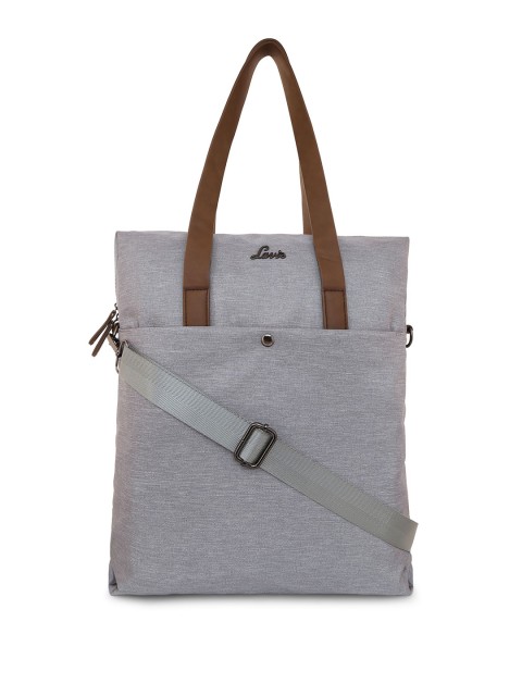 

Lavie Grey Self Design Shoulder Bag
