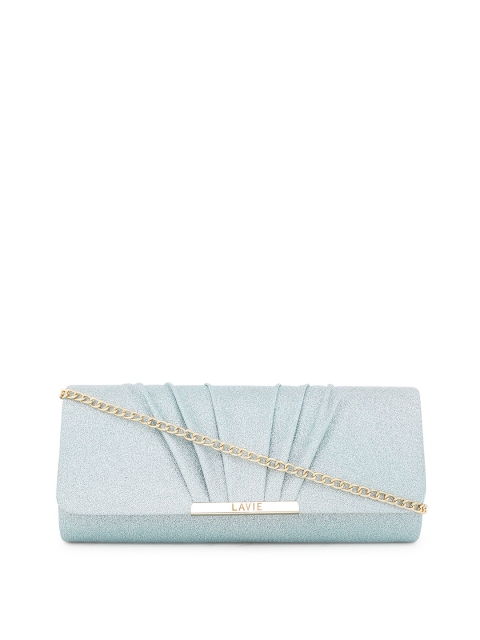 

Lavie Blue Textured Clutch