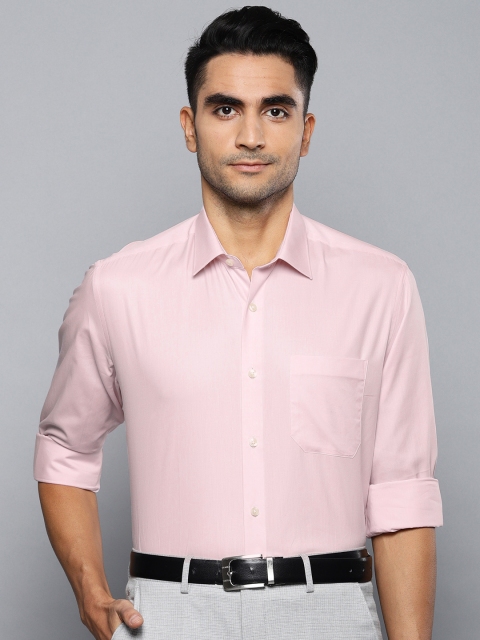 

Louis Philippe Men Pink Slim Fit Solid Formal Shirt