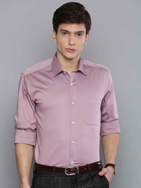 

Louis Philippe Men Purple Slim Fit Solid Formal Shirt