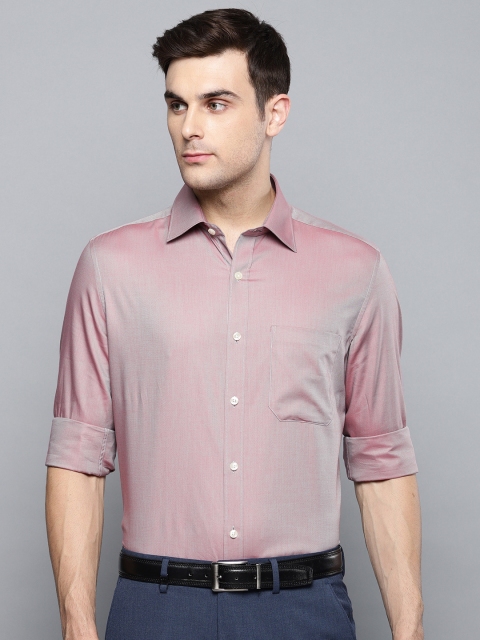 

Louis Philippe Men Pink & Green Dual Tone Classic Regular Fit Solid Formal Shirt