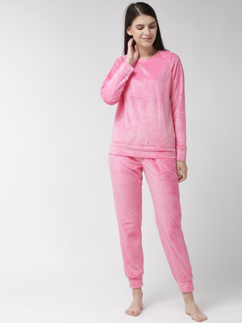 

MADAME M SECRET Women Pink Solid Night Suit S9W30585 031