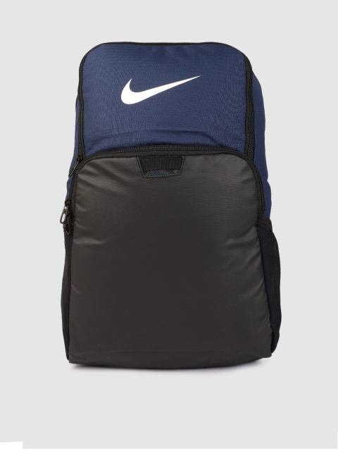 

Nike Unisex Navy Blue & Black Colourblocked BRSLA XL Backpack