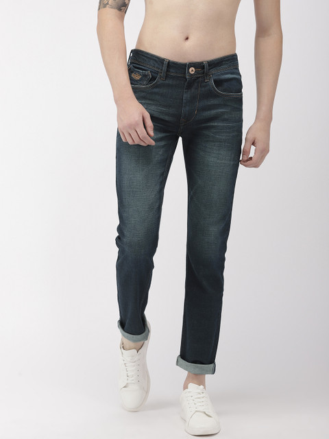 

Flying Machine Men Blue Micheal Slim Tapered Fit Mid-Rise Clean Look Jeans