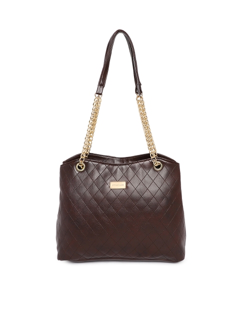

Anna Claire Brown Textured Shoulder Bag