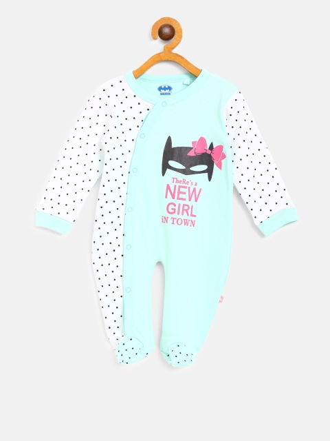 

Moms Love Girls Mint Green & White Printed Sleepsuit MLS21035BMGSST