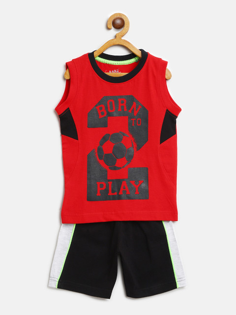 

GAME BEGINS Boys Assorted T-shirt with Shorts