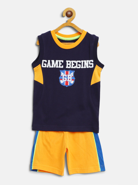 

GAME BEGINS Boys Assorted T-shirt with Shorts