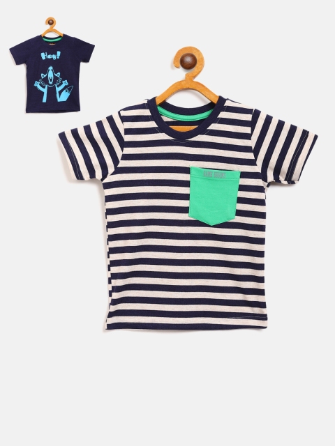 

GAME BEGINS Boys Pack of 2 Assorted Pure Cotton T-shirts