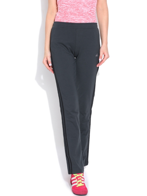 

ADIDAS Charcoal Grey 3S Yoga Training Track Pants