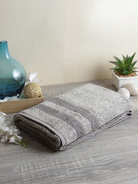 

Softweave Women Grey Solid 450 GSM Cotton Bath Towel