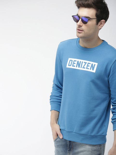 

Denizen From Levis Men Blue Printed Sweatshirt