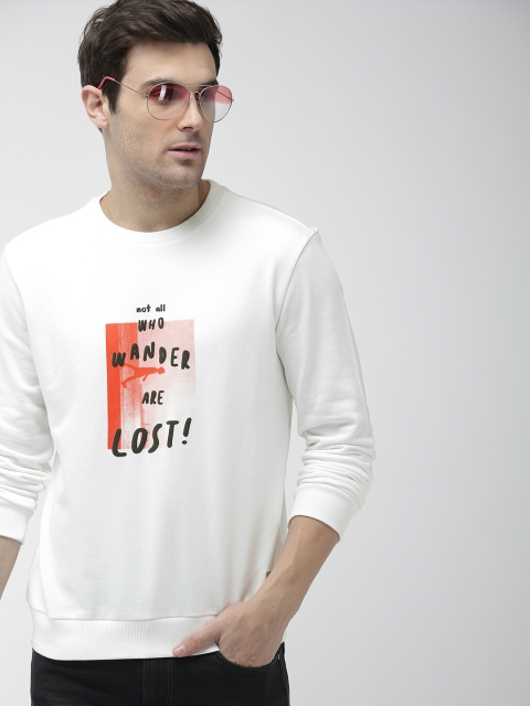 

Denizen From Levis Men White Printed Sweatshirt