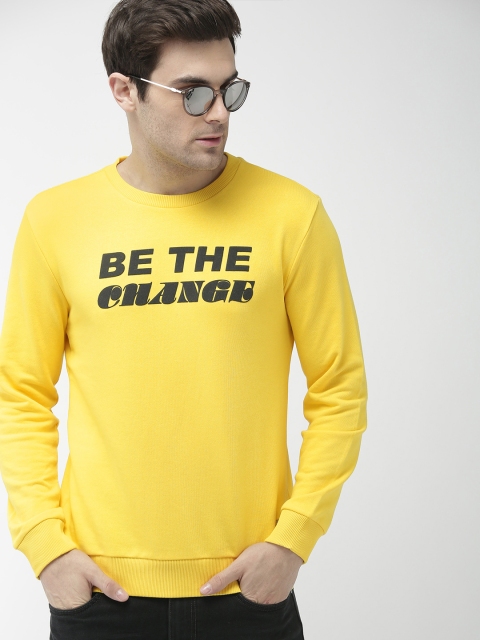 

Denizen From Levis Men Yellow Printed Sweatshirt