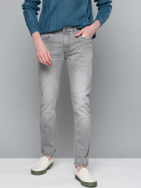 

Mast & Harbour Men Grey Skinny Fit Mid-Rise Clean Look Stretchable Jeans