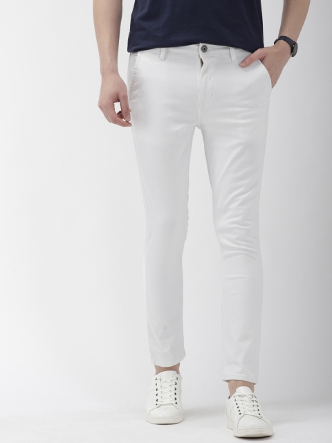 

Mast & Harbour Men White Skinny Fit Mid-Rise Clean Look Stretchable Jeans