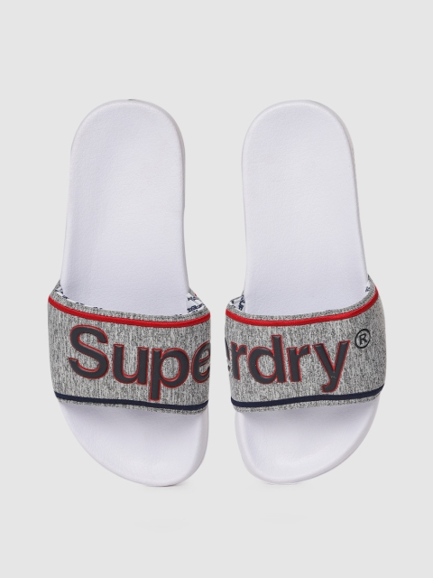 

Superdry Men Grey Printed Sliders