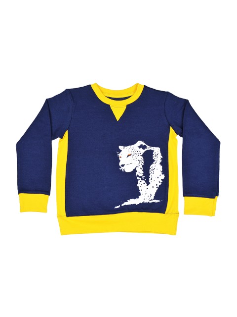 

GKIDZ Boys Navy Printed Sweatshirt, Navy blue