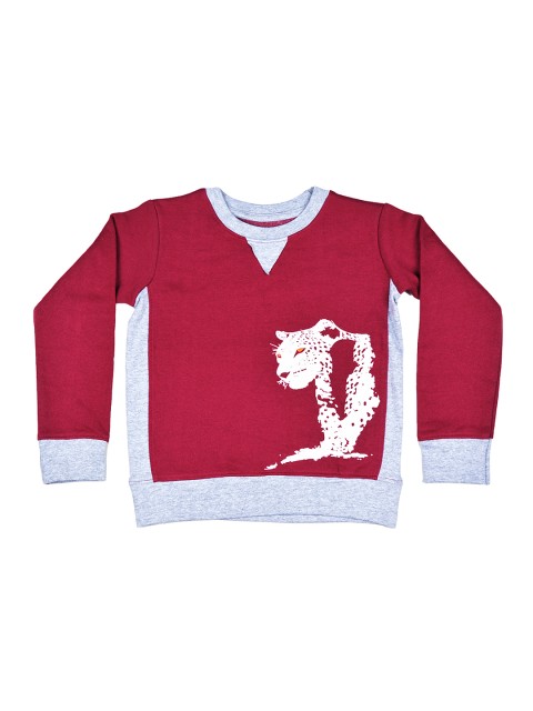 

GKIDZ Boys Maroon Printed Sweatshirt