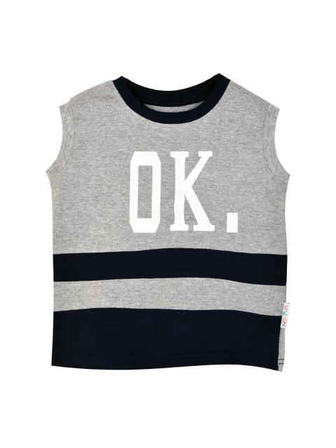 

GKIDZ Boys Grey Printed Sweatshirt