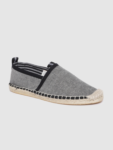 

Superdry Men Black & White Self-Design Espadrilles