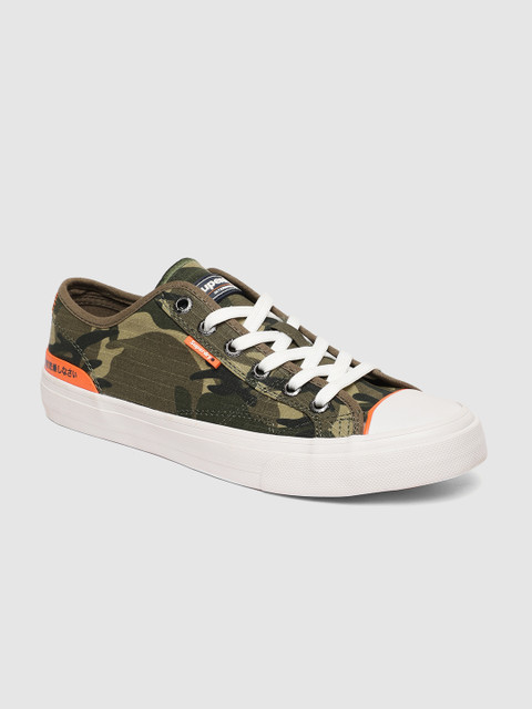 

Superdry Men Green TROPHY CLASSIC LOW Camouflage Printed Sneakers