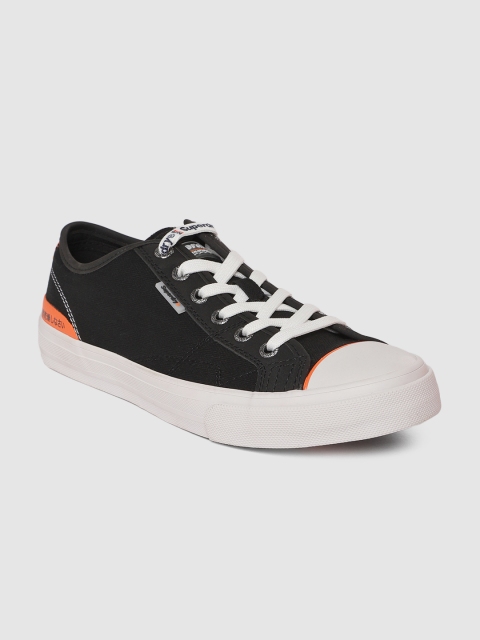 

Superdry Men Black Solid Sneakers