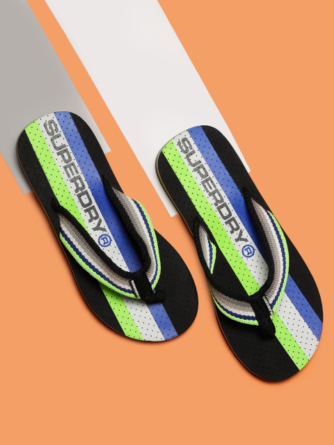 

Superdry Men Multicoloured Striped Thong Flip-Flops, Multi