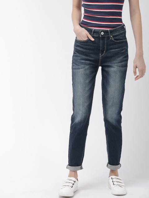 

Denizen From Levis Women Navy Blue Skinny Fit High-Rise Clean Look Jeans