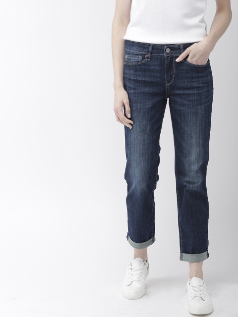 

Denizen From Levis Women Navy Blue Slim Fit Mid-Rise Clean Look Stretchable Jeans