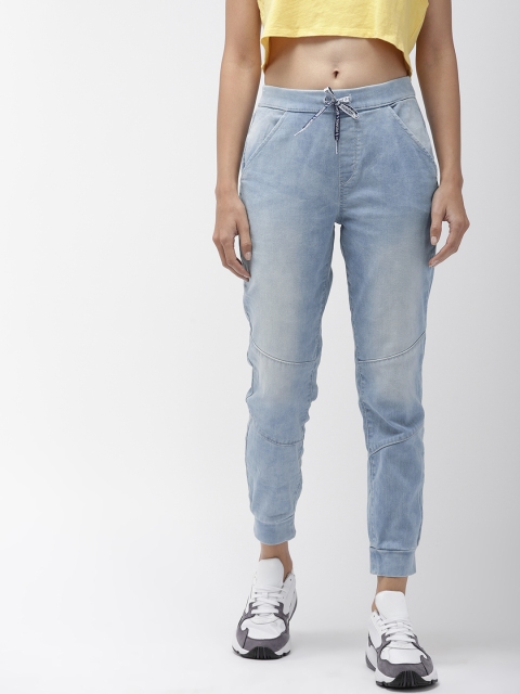 

Denizen From Levis Women Blue Jogger High-Rise Clean Look Stretchable Cropped Jeans