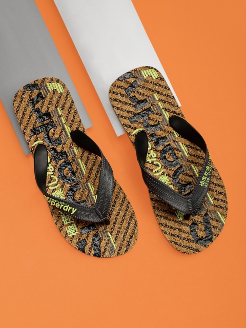 

Superdry Men Grey Printed Thong Flip-Flops