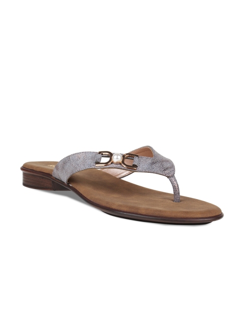 

Rocia Women Grey Solid Open Toe Flats