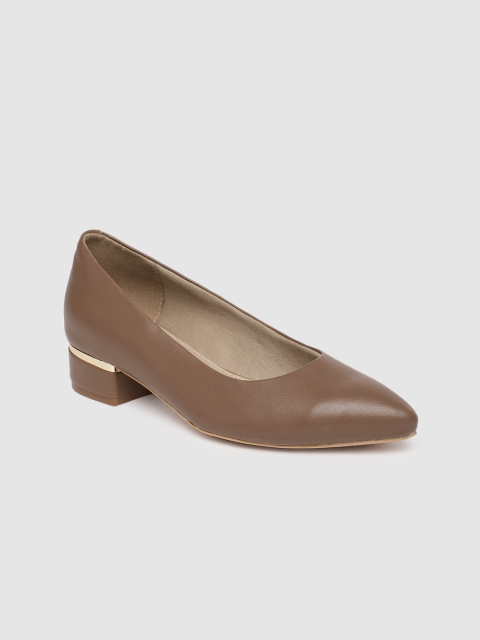 

Rocia Women Brown Solid Pumps