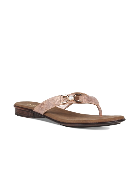 

Rocia Women Rose Gold Solid Open Toe Flats