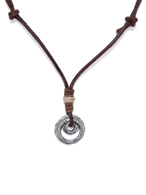 

UNKNOWN by Ayesha Men Brown Necklace