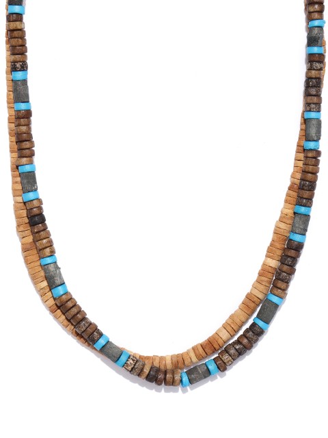 

UNKNOWN by Ayesha Men Pack of 2 Multicoloured Beaded Necklace, Multi