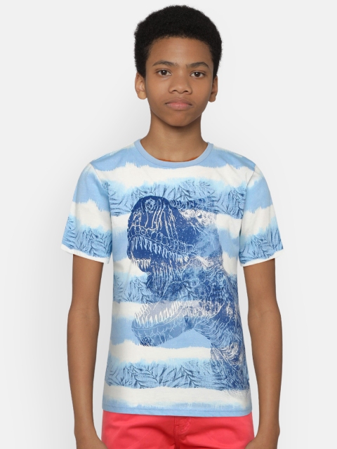 

The Childrens Place Boys Blue Printed Round Neck T-shirt