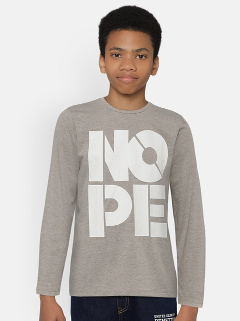 

The Childrens Place Boys Brown Printed Round Neck T-shirt
